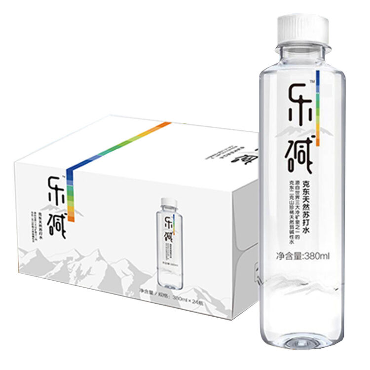 汇源 乐碱克东弱碱天然苏打水 品质优选喝乐碱 380mlx24瓶 水源地灌装