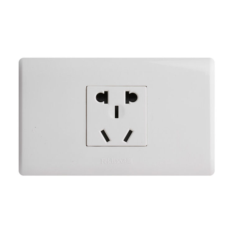 飞雕(feidiao)开关插座面板 五孔插座 10a二三插电源墙壁插座 118型a3