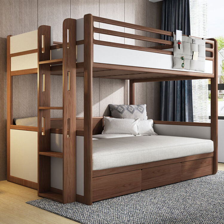 北欧简约多功能高低床上下床双层床小户型沙发床组合上下铺床定制