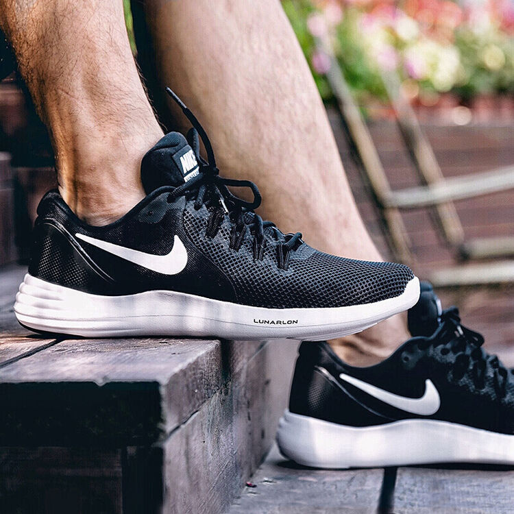nike耐克lunar apparent男子透气柔软缓震飞线运动跑步鞋908987-001