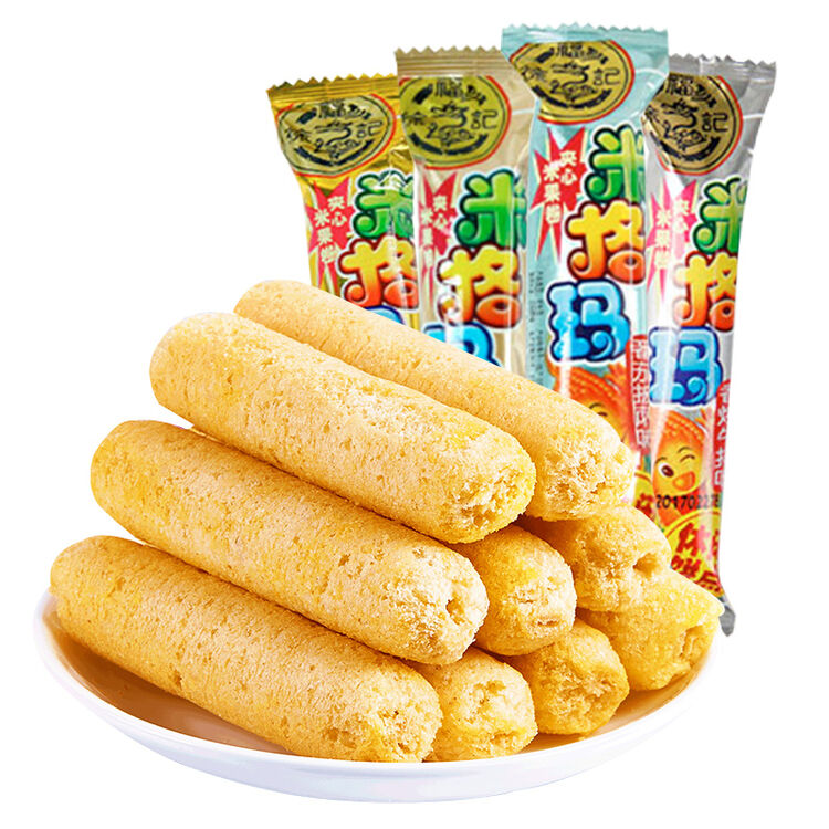 徐福记 米格玛500g散装夹心米果卷玉米膨化零食 咸香芝士味