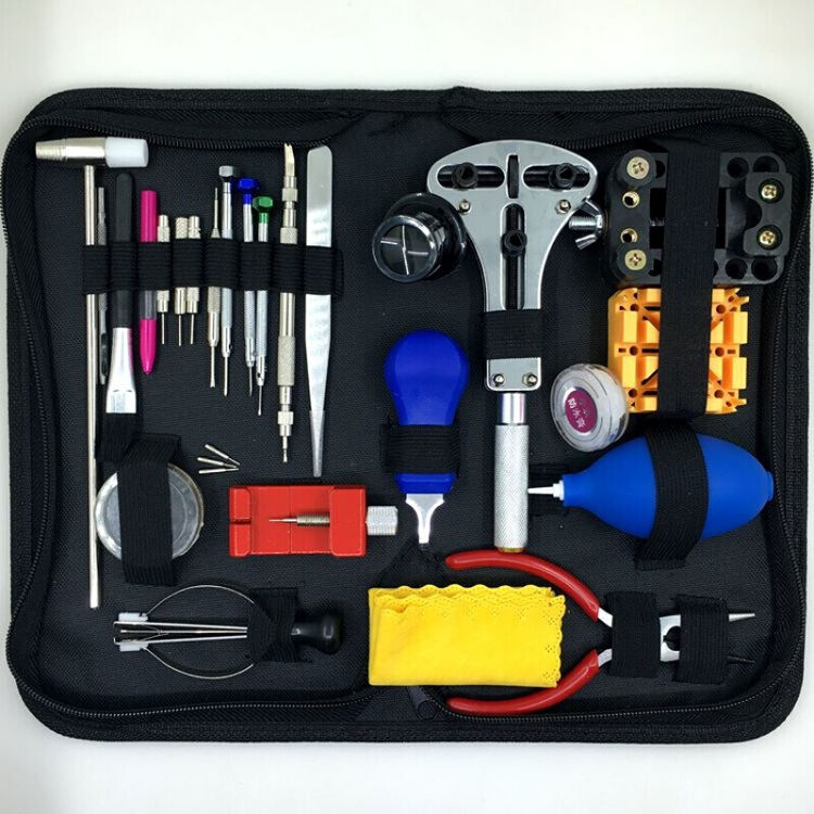 修表工具套装 手表维修工具包/钟表拆卸工具/修表拆表开表开盖器 尊享