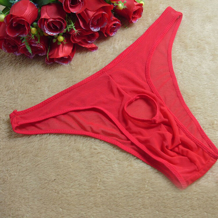 远爱(yuanlove) 情趣内衣男士性感透视高弹力网纱漏洞露jj三角内裤