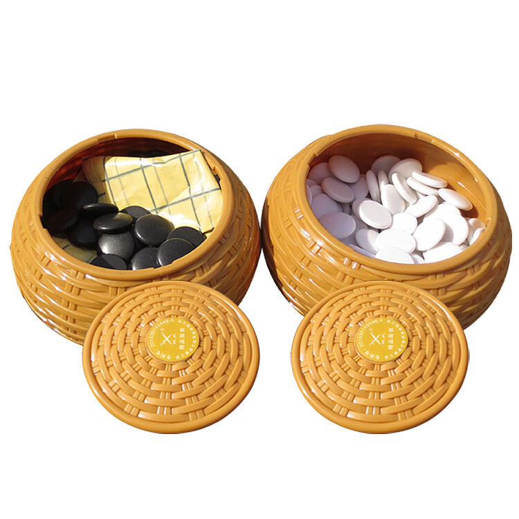 梁威围棋业余训练比赛用棋灌装套装黑白棋子各181颗