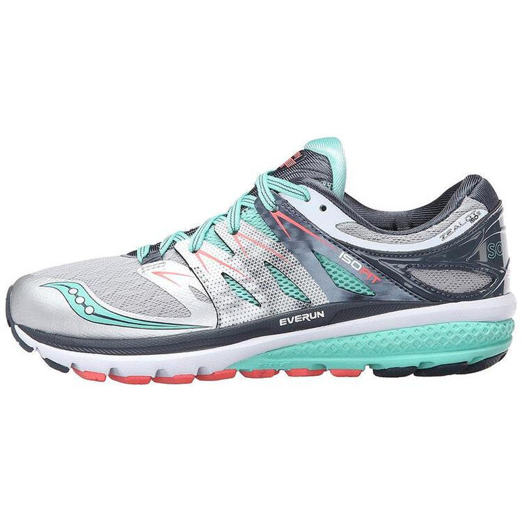 全球购索康尼(saucony) zealot iso 2 女士缓震耐磨慢跑鞋 silver