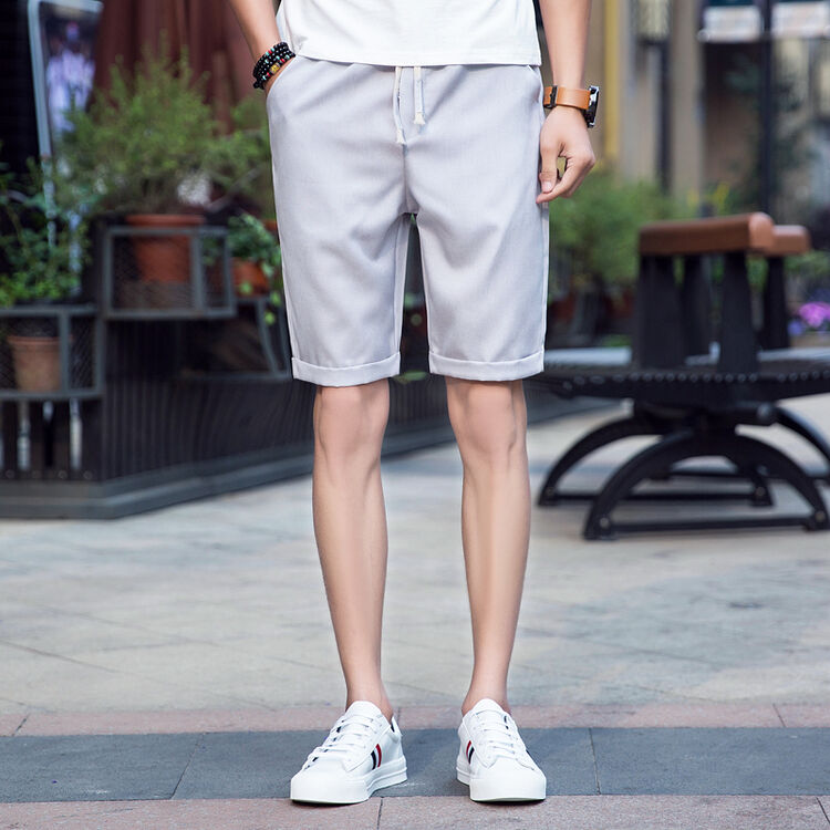 快乐嘉人男士五分裤 男士中裤k808 p28已质检 浅灰色 m