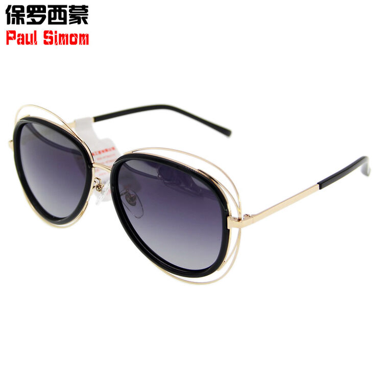 保罗西蒙墨镜女2018明星款偏光太阳镜防紫外线彩膜眼镜大框9a117 c10
