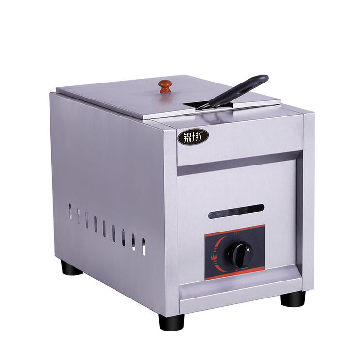 商用燃气炸炉油炸锅煤气单缸5.5l油条油炸机炸薯条机