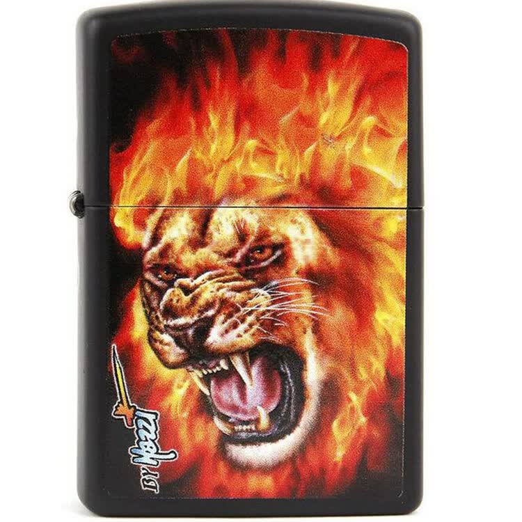 zippo打火机烈焰雄狮28003