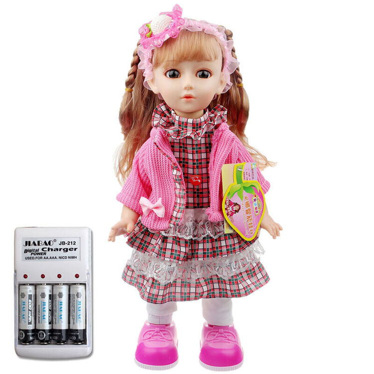 会说话的安娜公主智能娃娃 会动走路跳舞的洋娃娃 an2688-3-53充电款