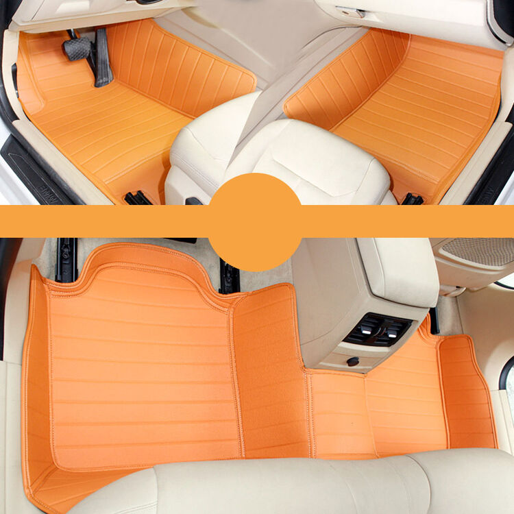 亮洁别克威朗专用汽车脚垫威朗全包围内饰汽车脚踏地垫 橘黄 别克威朗