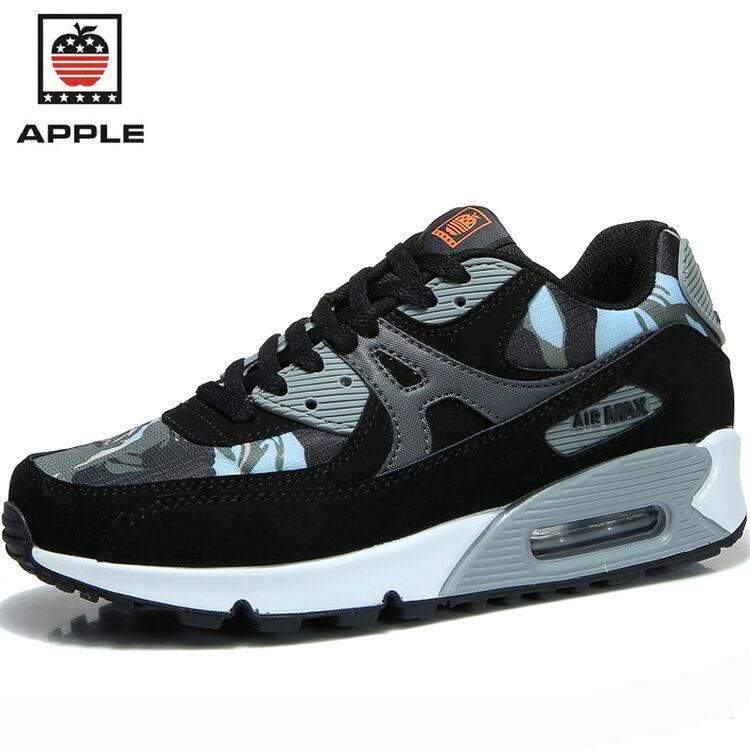 苹果apple 跑步鞋男女户外透气网面运动鞋女轻便气垫情侣增高鞋休闲鞋