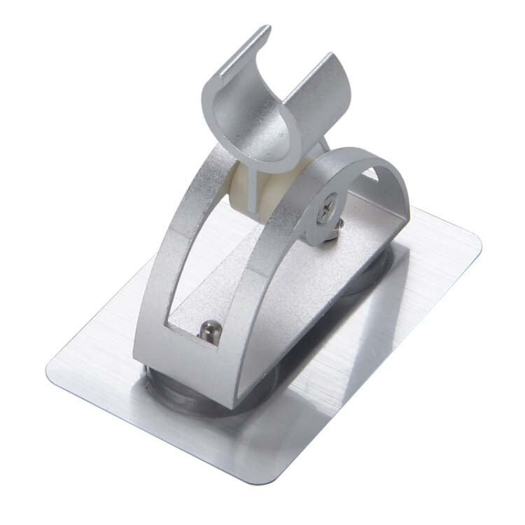 免钉粘贴支架花洒底座免打孔花洒支架喷头可调太空铝花洒座挂墙式 半