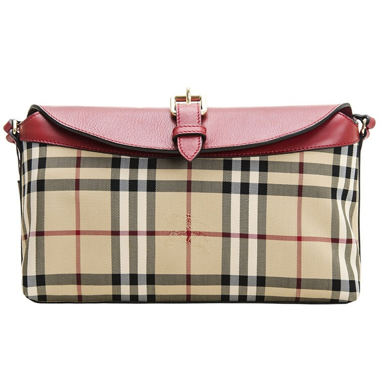 nc-全球购burberry巴宝莉女士horseferry格纹小号单肩包39830611