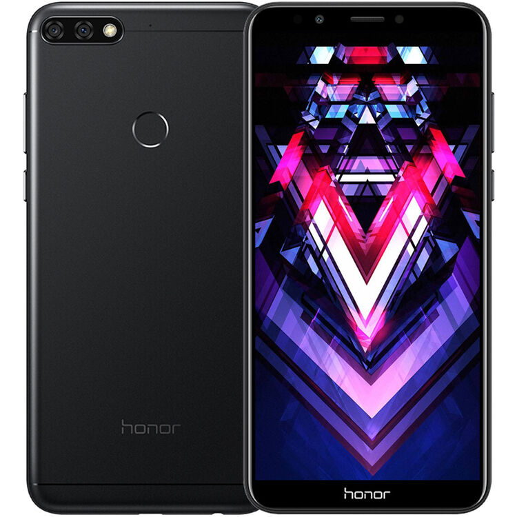 华为(huawei) 荣耀7c 畅玩7c 全面屏手机 幻夜黑 4gb 64gb