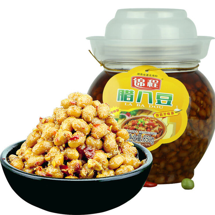 平江锦程腊八豆 850克 湖南特产拌饭酱 下饭菜 调味品