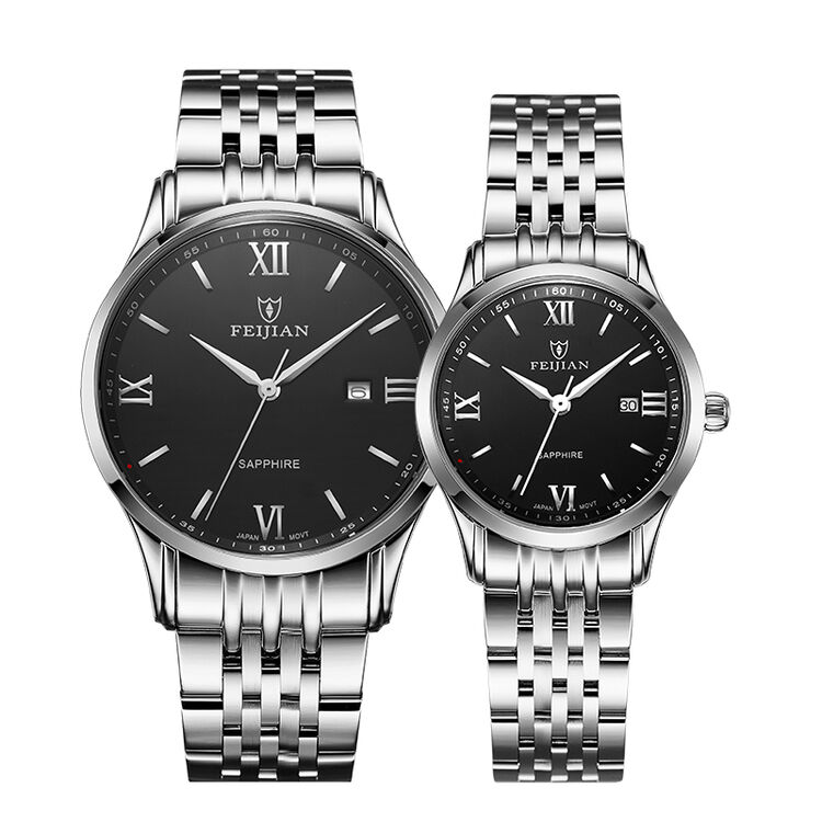 飞箭表(feijian)手表石英情侣款一对学生腕表韩版时尚女简约男士钢带