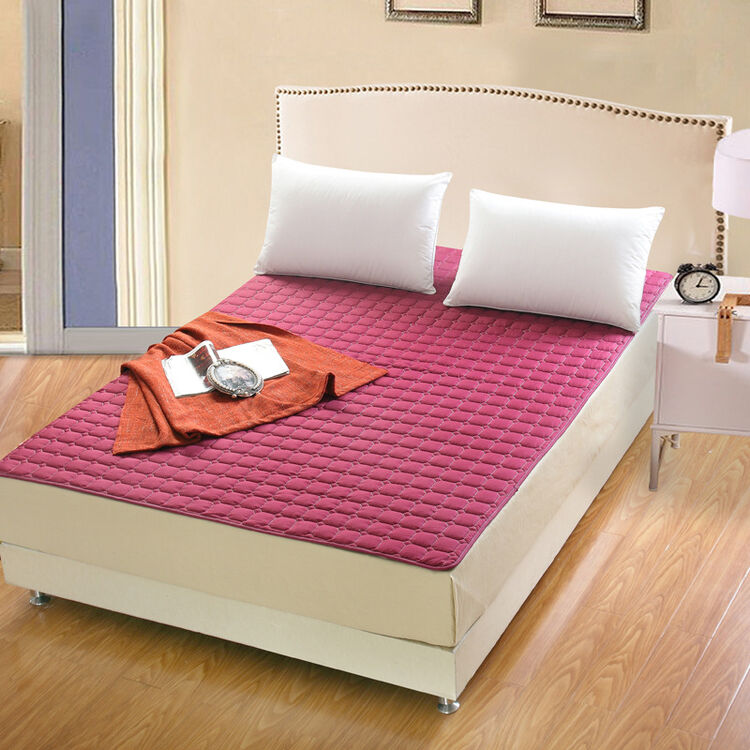 京兰床垫 可水洗色面包床垫 深红 90*200cm