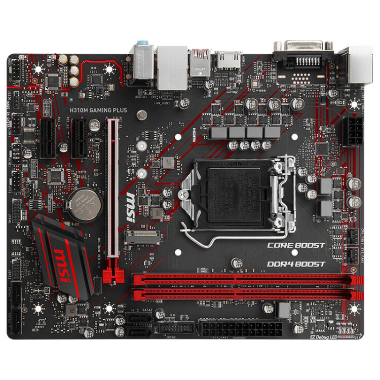 微星(msi)h310m gaming plus電競板主板(intel h310/lga 1151)