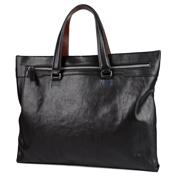 金利来(goldlion)新款男包 男士手提包商务公文包男式薄款包 mb