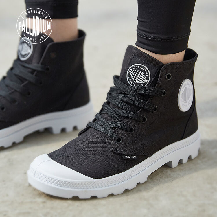 palladium帕拉丁高帮帆布鞋休闲帆布鞋潮流女鞋春夏新品黑色36