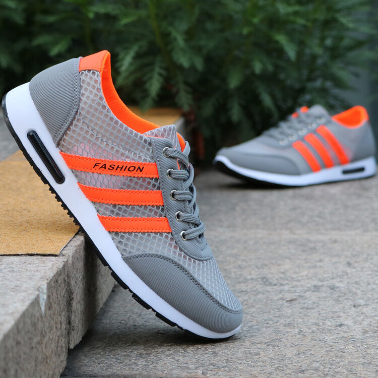 夏季网鞋男网面鞋透气中年运动跑步鞋中学生男土休闲鞋子夏天 收藏