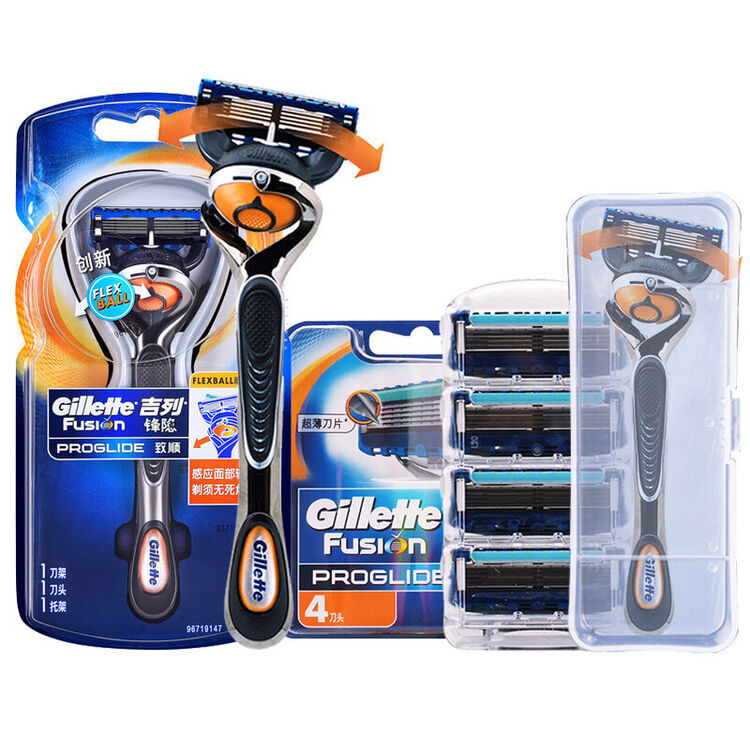 吉列(gillette) 吉列剃须刀锋隐5致顺剃须刀须刀手动吉利刮胡刀刀片刀