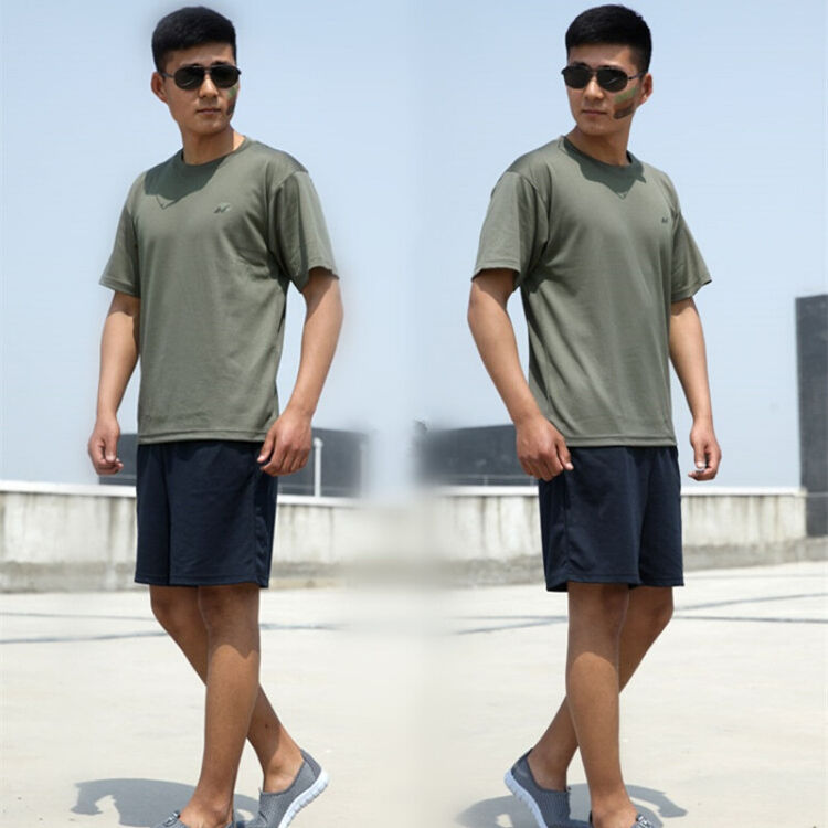 部队同款07体能服训练服套装户外夏季运动休闲t恤套装