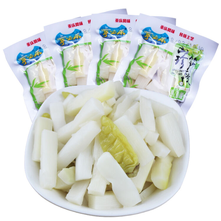 裕泰 重庆泡山椒竹笋片山珍笋段下饭菜零食小吃1kg