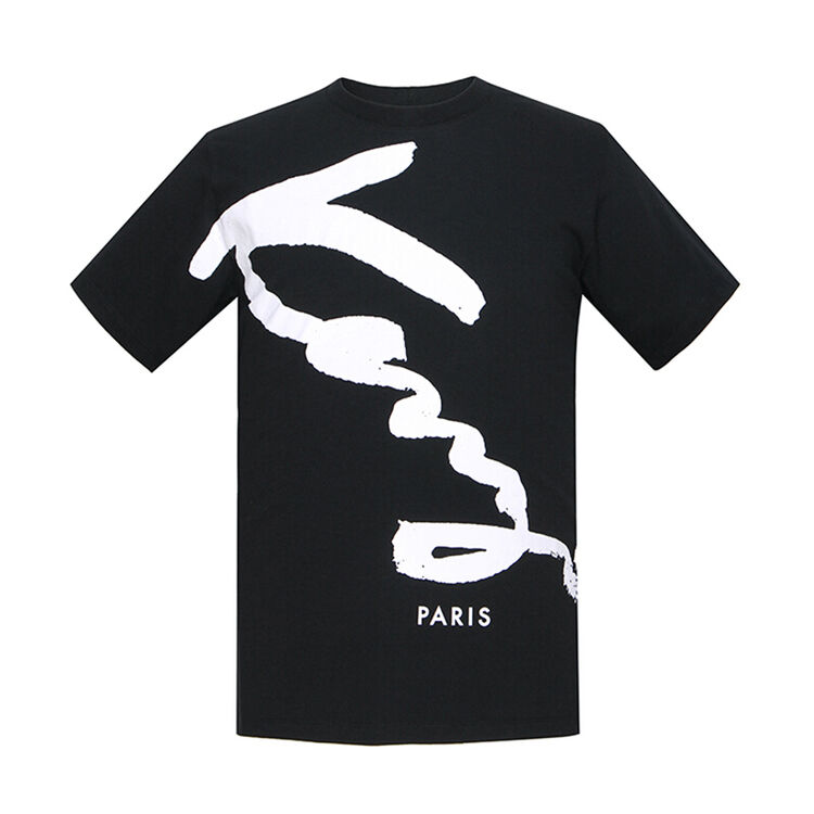 kenzo t 恤 高田贤三 男士圆领棉质签名印花短袖5ts091 黑色 l