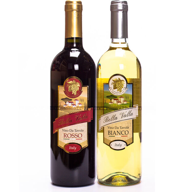 意大利美景干红葡萄酒/干白葡萄酒 750ml 美景红白双瓶
