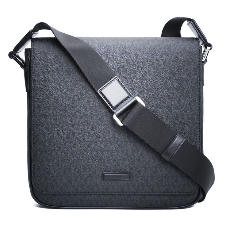 michael kors/迈克高仕 mk男包 斜跨包单肩包 奢侈品 男包 黑色