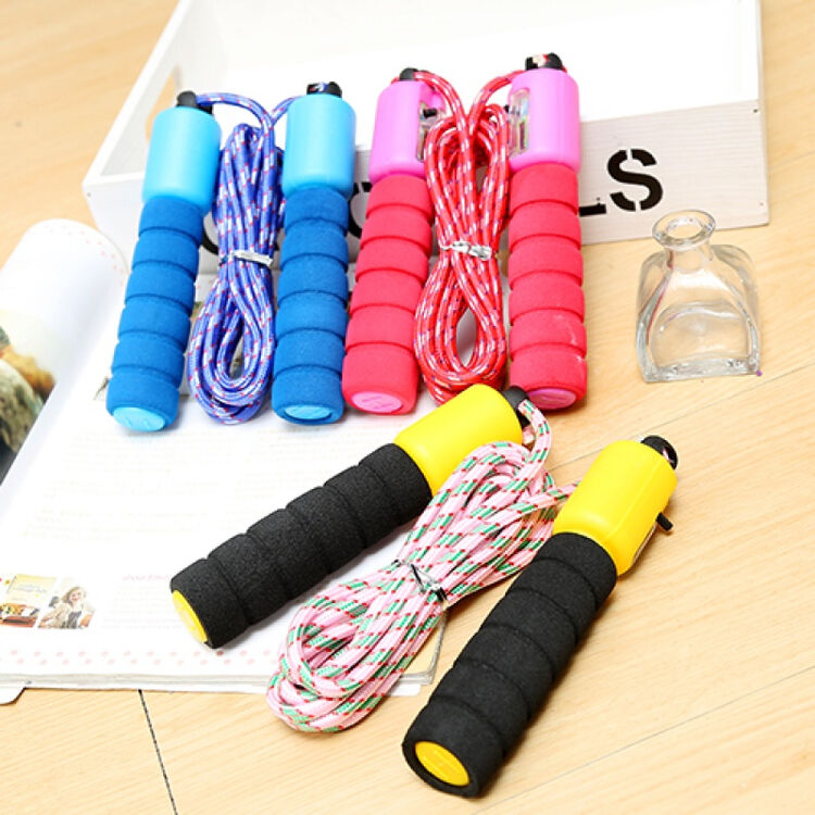 家用考试健身绳子儿童小学计数跳绳学生中考体育 颜色随机