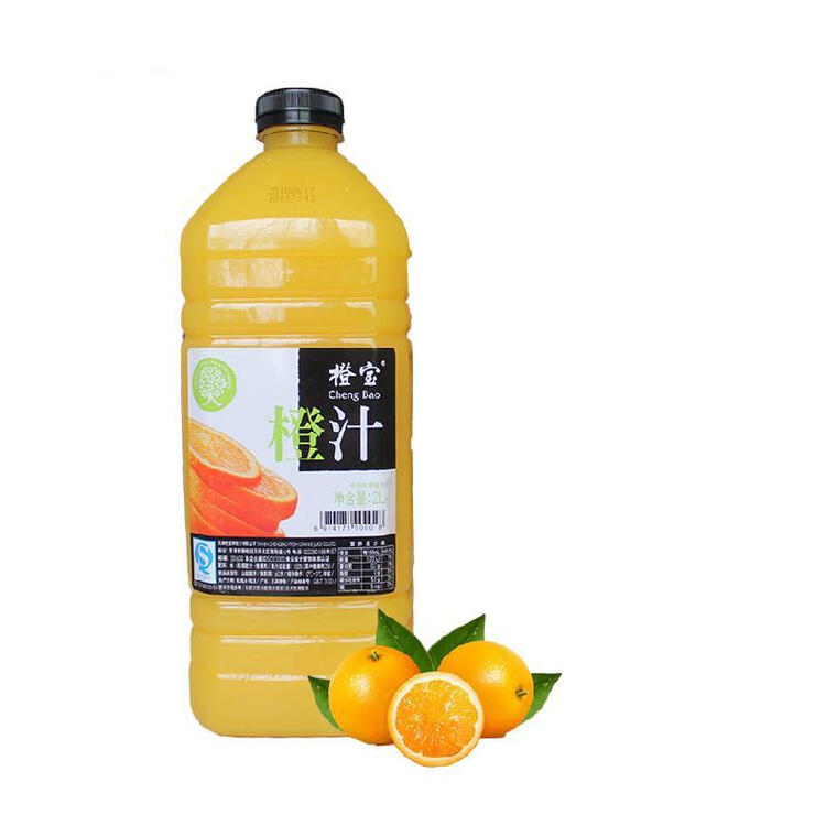 橙宝橙汁 果汁 绿色饮料 饮品 鲜橙汁 原汁口感 价优2l瓶装