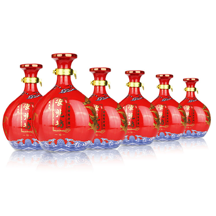 青海互助安兆坊青稞酒 42度500ml 龙凤呈祥窖藏单瓶装 清香型白酒整箱