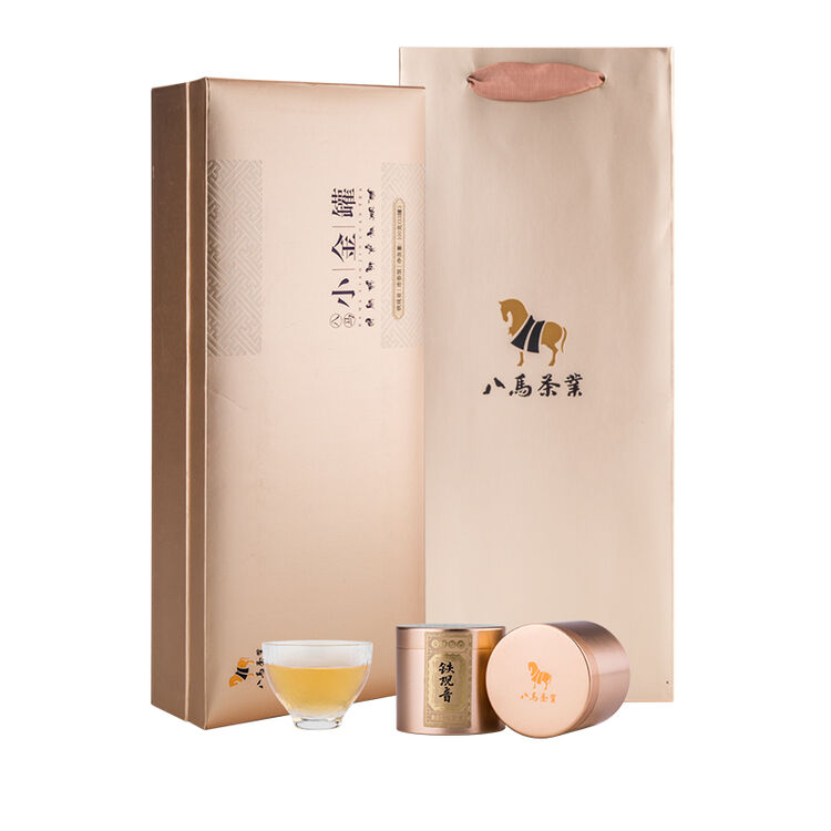 八马茶叶安溪铁观音浓香型茶叶小金罐茶乌龙茶礼盒装100克