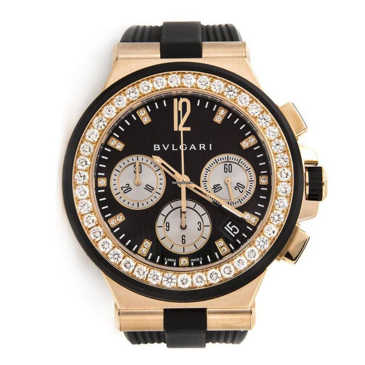 全球购宝格丽(bvlgari) diagono black dial 女式手表101754