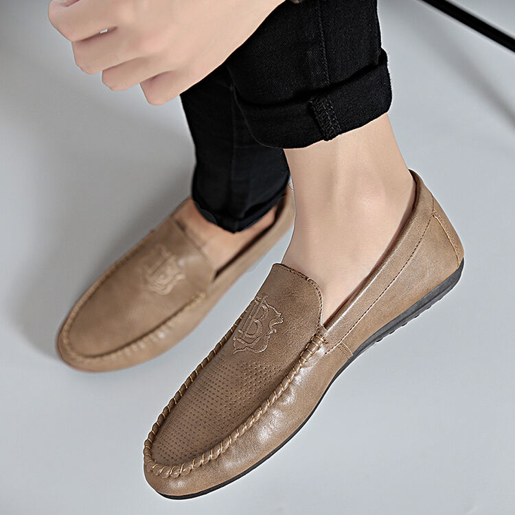 豆豆鞋春季新款潮流休闲鞋英伦驾车鞋男鞋一脚蹬懒人低帮套脚单鞋子男