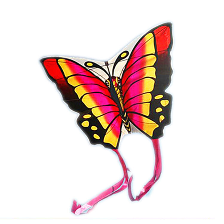 情侣蝴蝶风筝批发 微风易飞儿童新款大蝴蝶 潍坊风筝 粉红色 单独情侣