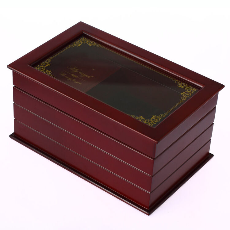 清凉音 sankyo机芯木质音乐盒八音盒首饰盒生日礼物 老婆妈妈丈母娘