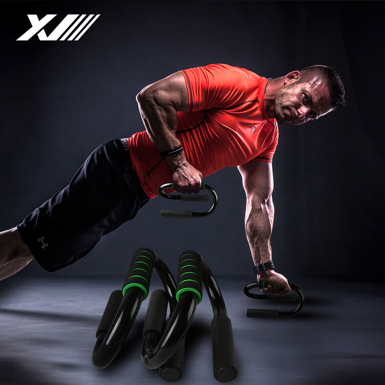 翔威俯卧撑架 加粗s型臂力训练支撑器 家用胸肌健身器材 黑色