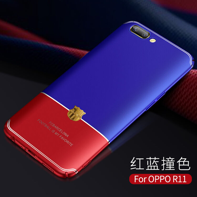 oppor11手机壳r11/r11splus保护套r11s防摔r9splus巴萨手机套潮 r11
