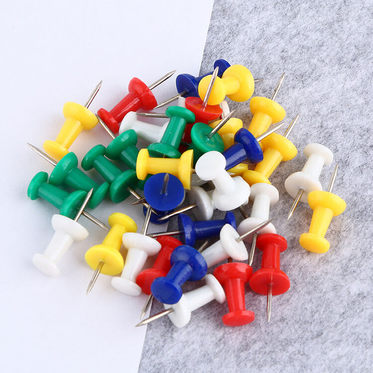 天色(tianse) 圆形工字钉绘画图钉软木板留言板图钉彩色创意新款 圆形