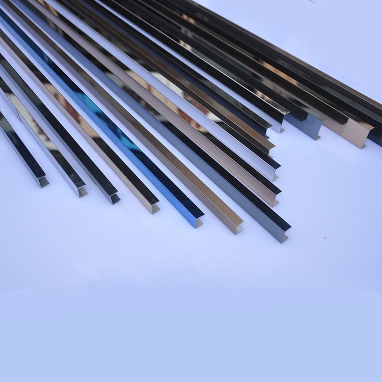 不锈钢包边u型槽扣条 地脚装饰线瓷砖腰 电视背景墙角框嵌 u型5*5*5mm