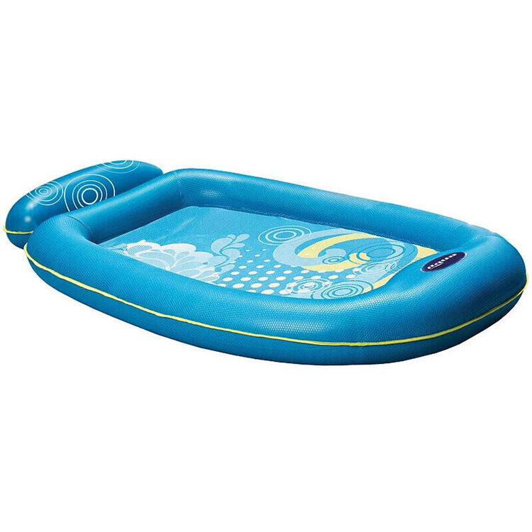 上浮床漂浮床浮排游泳气垫床水上海上充气浮床玩具浮毯 蓝色
