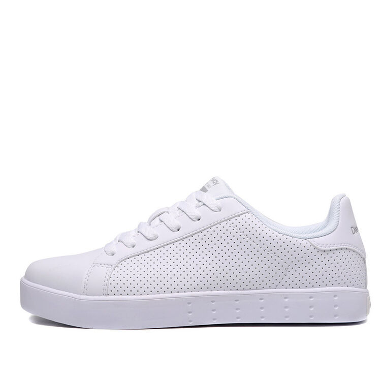 德尔惠男鞋白色板鞋男运动鞋秋季休闲鞋低帮学生小白鞋板鞋潮 白色