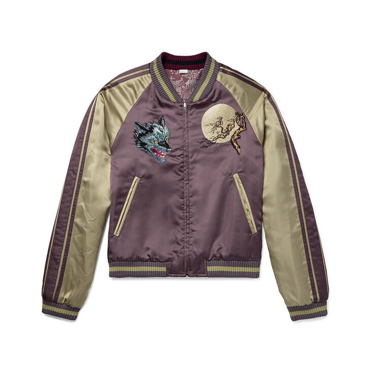 古驰(gucci)男士夹克 混纺 提花 刺绣 8310ne0846