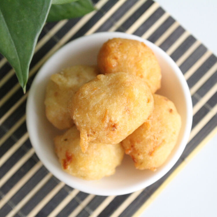 空运北产色美食小吃油炸丸子面丸子1000g