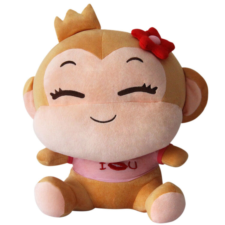 可兰薇 嘻哈猴毛绒玩具大号 卡通猴子布娃娃玩偶公仔 女款 45cm