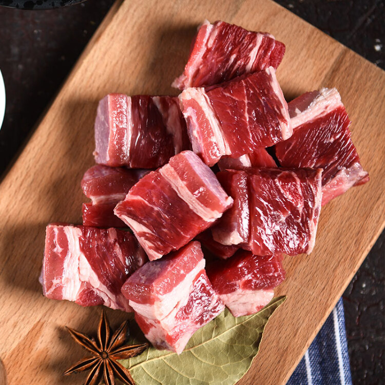 伊赛 巴西原切牛腩块 500g 进口草饲牛肉 生鲜 光明服务菜管家商品 